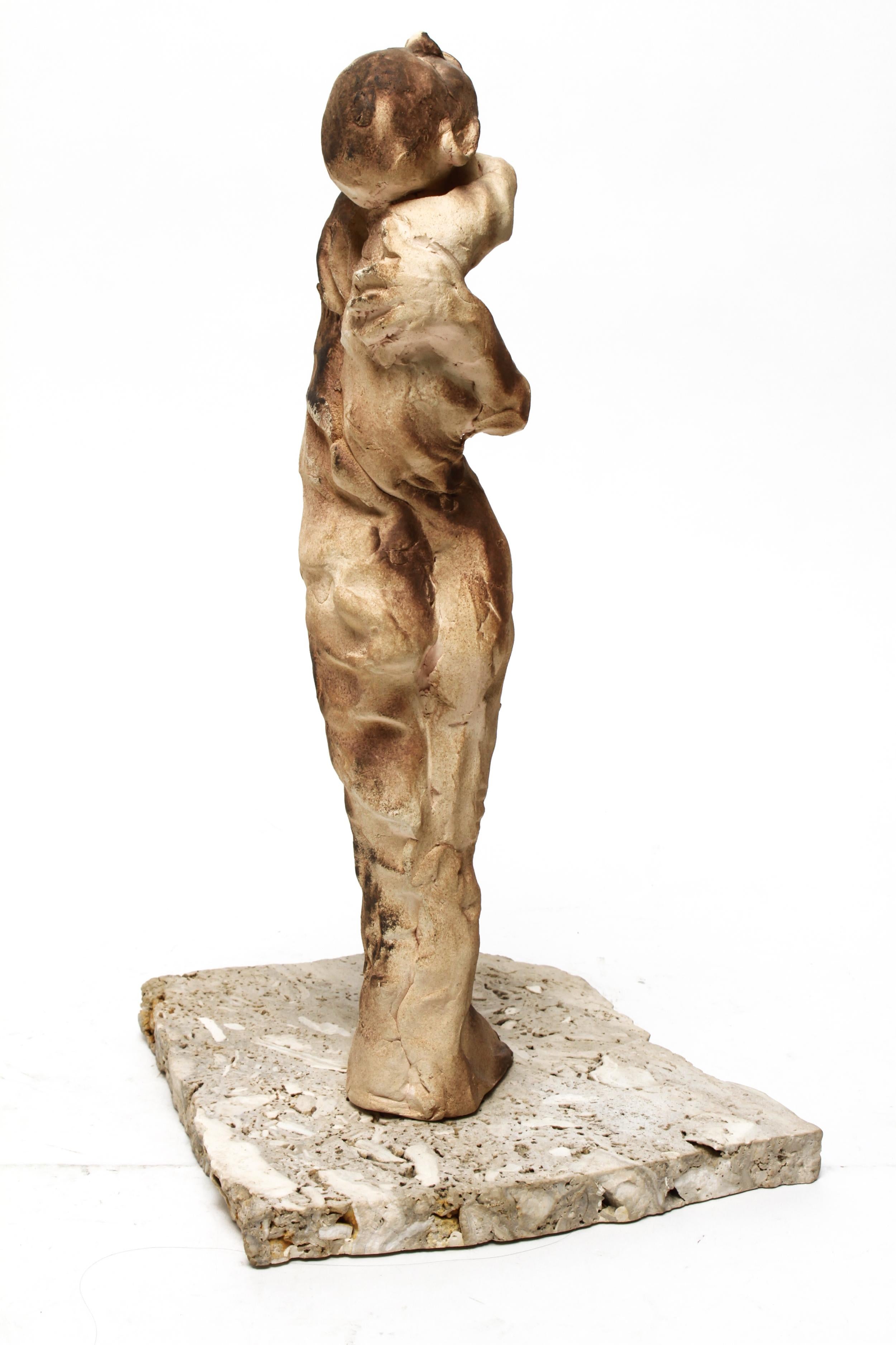 Josie Bockelman 'Come Away' Modern Clay Sculpture (Moderne)