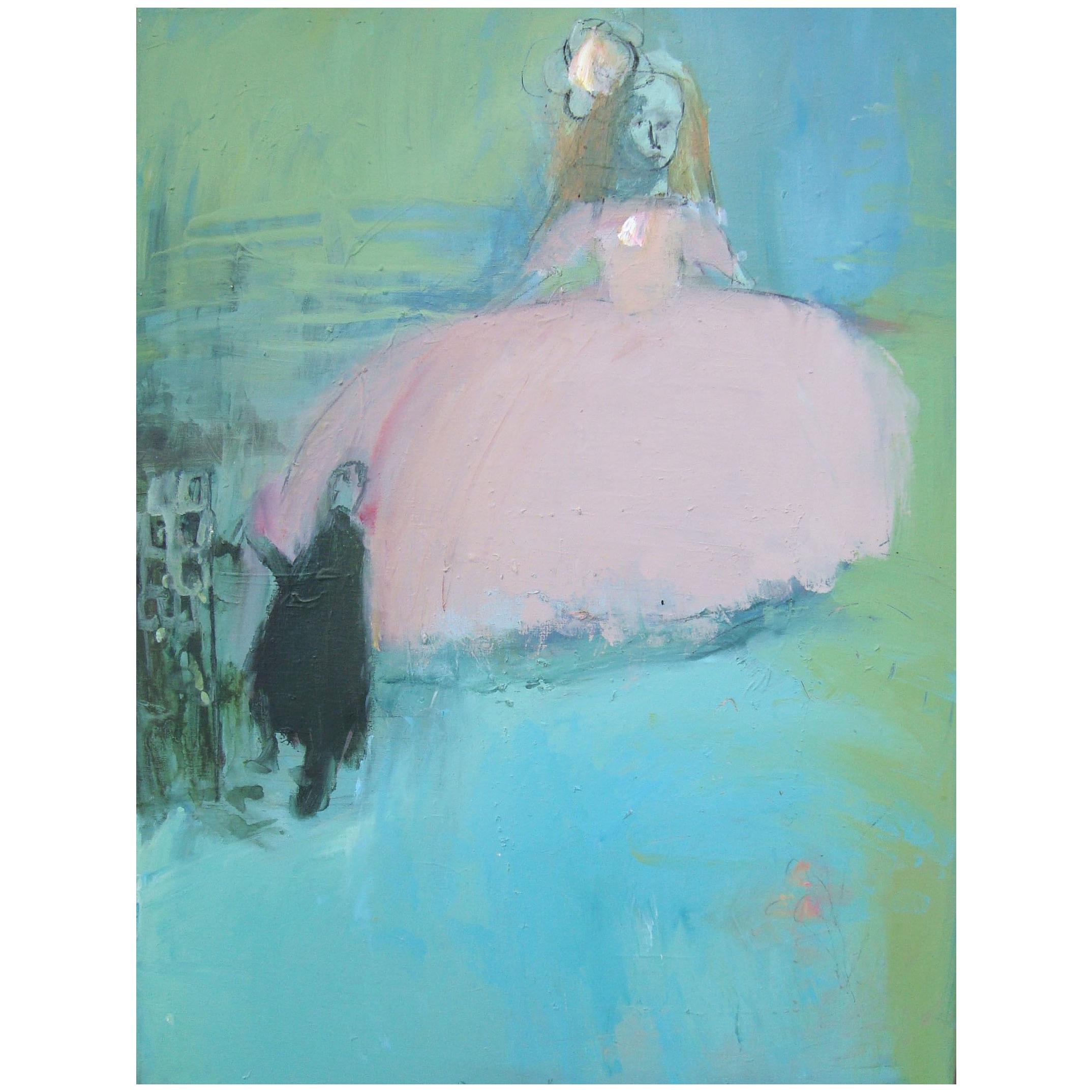 Collection of 3 contemporary, expressionistic paintings by Josie Frances Hadley:

