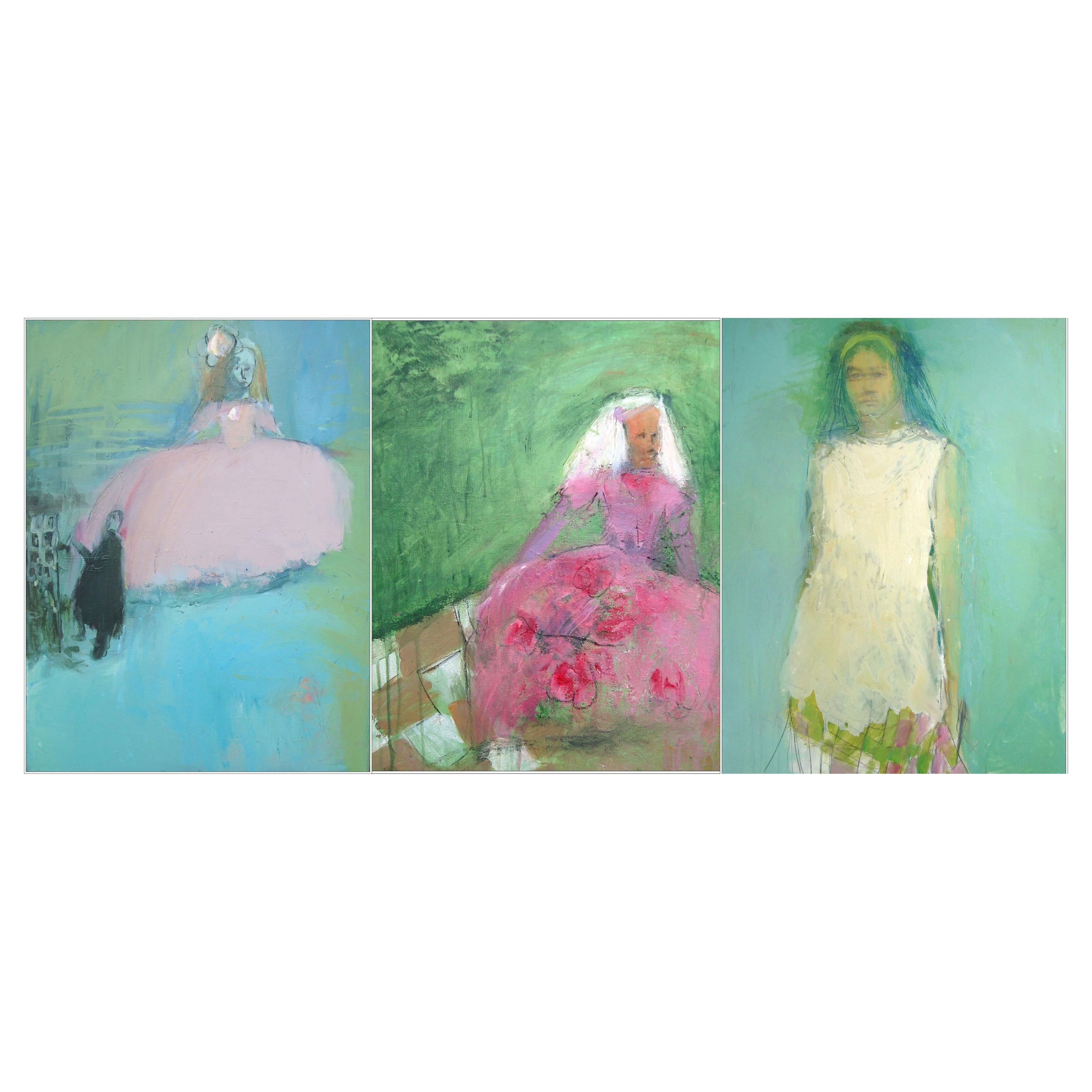 Josie Frances Hadley Collection of 3 Contempoary Paintings