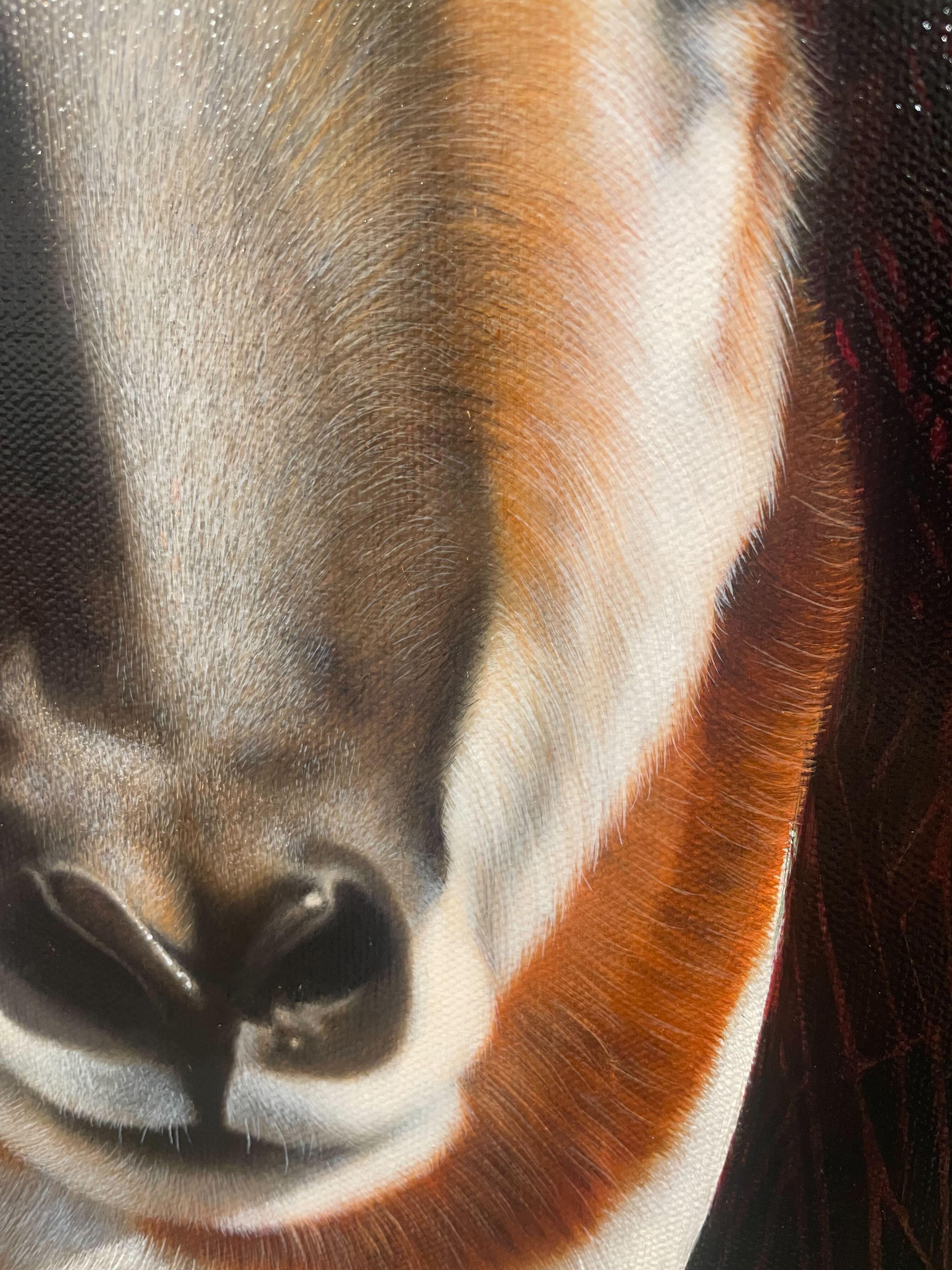 Llamadas Renovadas II - Animal Painting Negro de Josie Morway