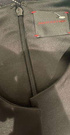 Josie Natori Fall 2016 Size 4 Black Fit and Flare Sleeveless Dress w/ Pockets