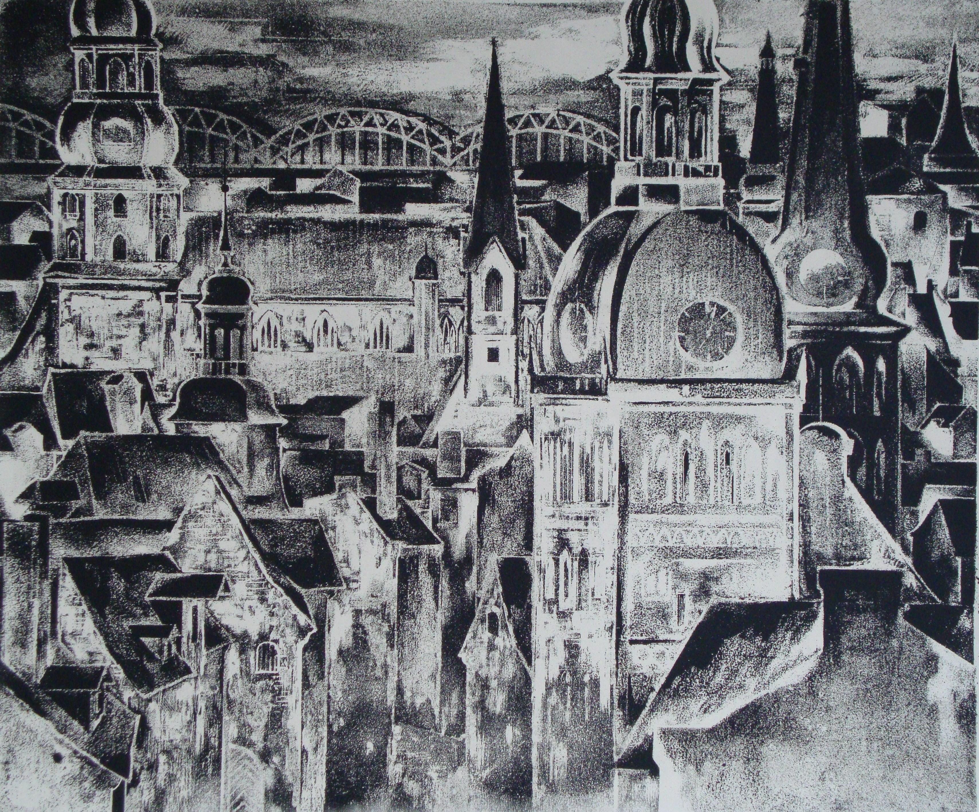 Riga. 1969, papel, serigrafía, 62x74 cm