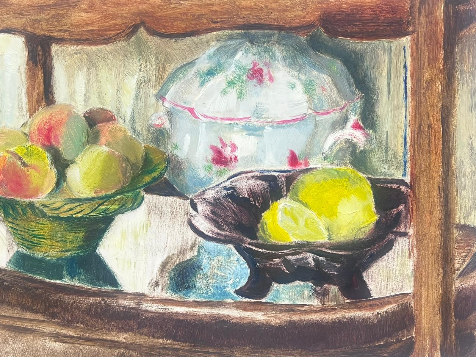 Charming Still Life of Fruit 
Josine Vignon (French 1922-2022)                                                                                                                                                                                           