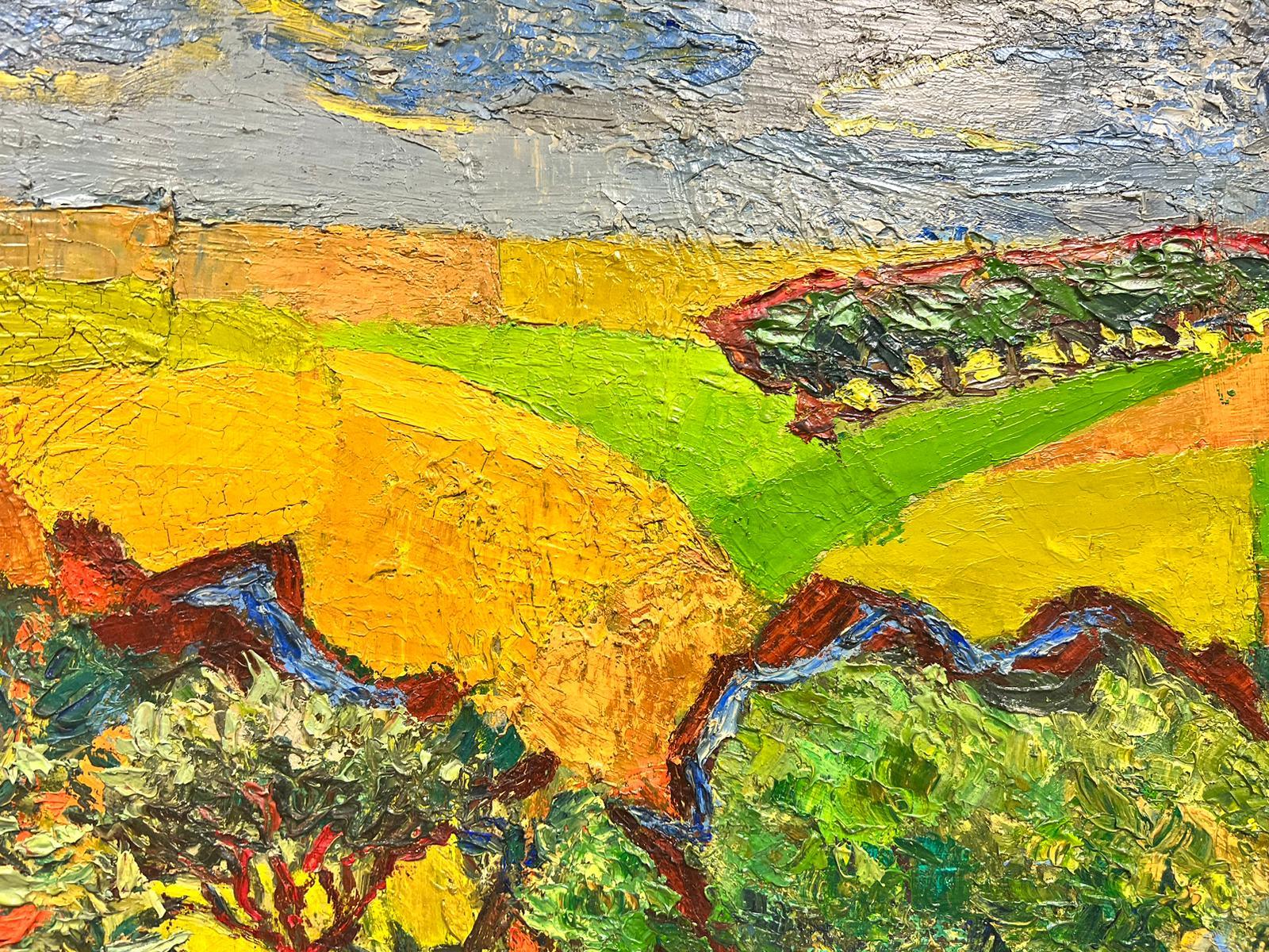 Le Verger en Provence
par Josine Vignon (française 1922-2022) 
signé au verso
peinture à l'huile sur toile, non encadrée
toile : 23 x 28 pouces

Très bon état.

Provenance : de la succession de l'artiste, France

Josine Vignon (1922-2022) était une