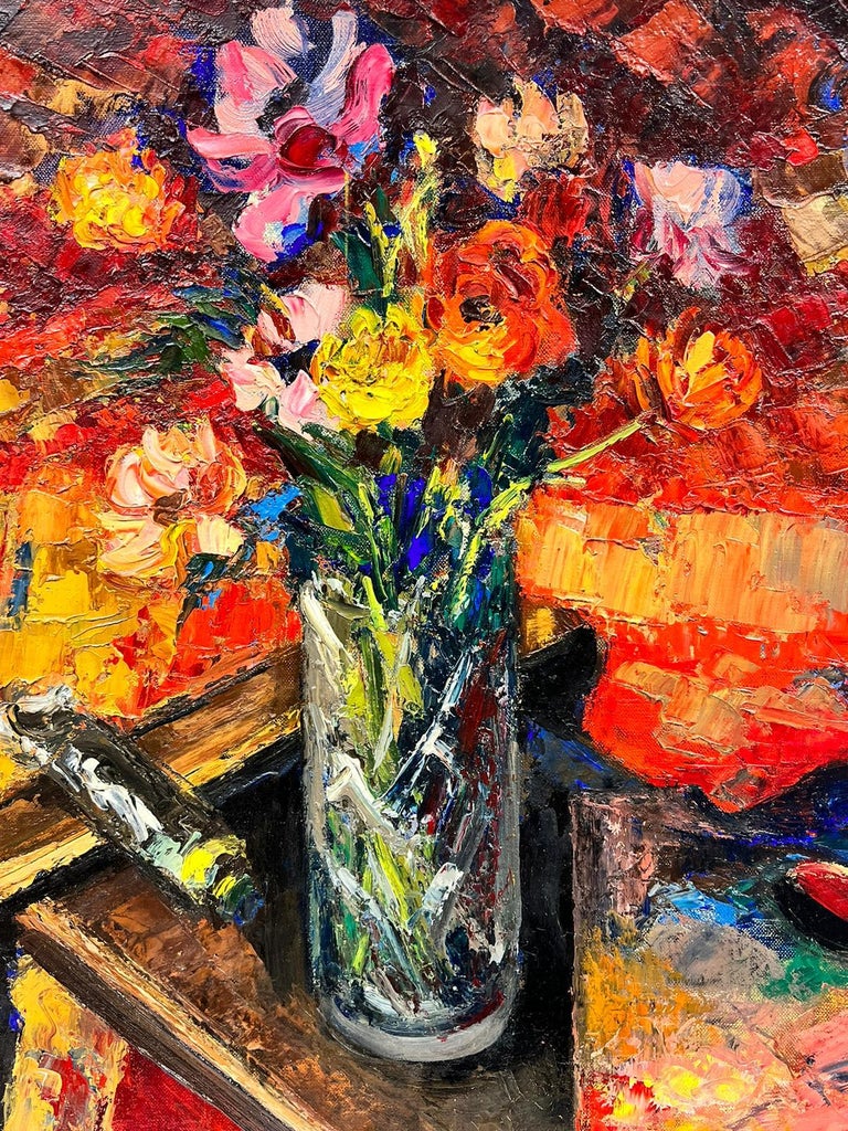 Josine Vignon - 1960's French Post Impressionist Still Life Oil