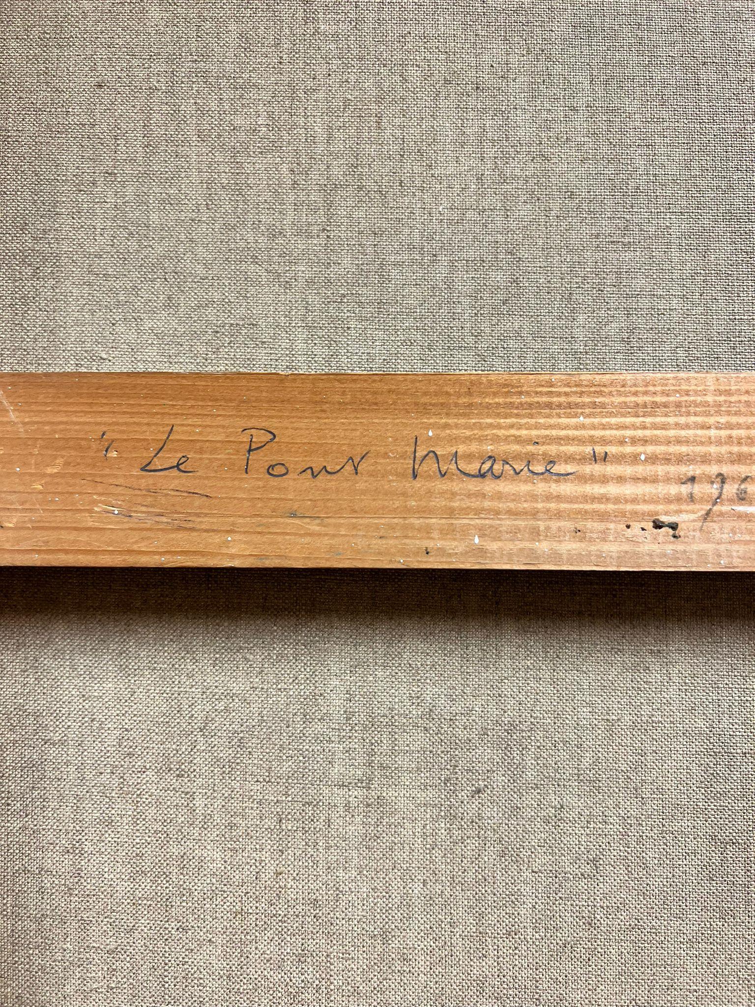 1960s Pont Marie Paris River Seine Original French Post Impressionist Signed Oil For Sale 4