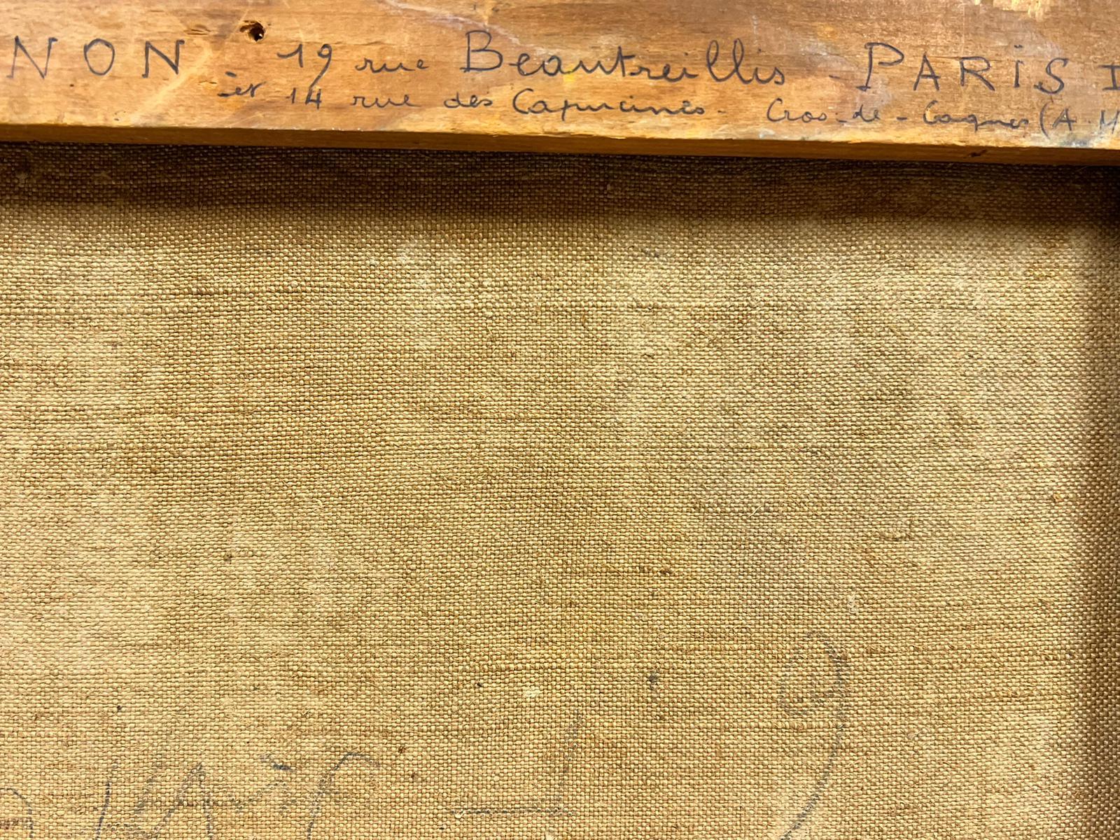 Huile d'origine du post-impressionniste français « Cagnes Sur Mer Landscape » signée 5