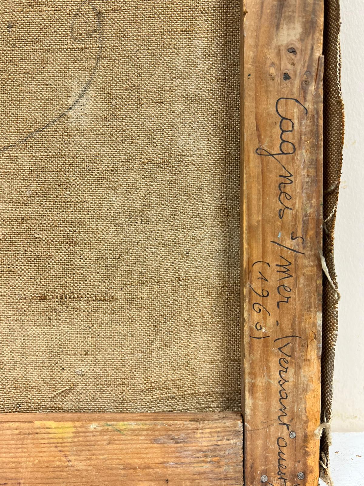 Huile d'origine du post-impressionniste français « Cagnes Sur Mer Landscape » signée 6