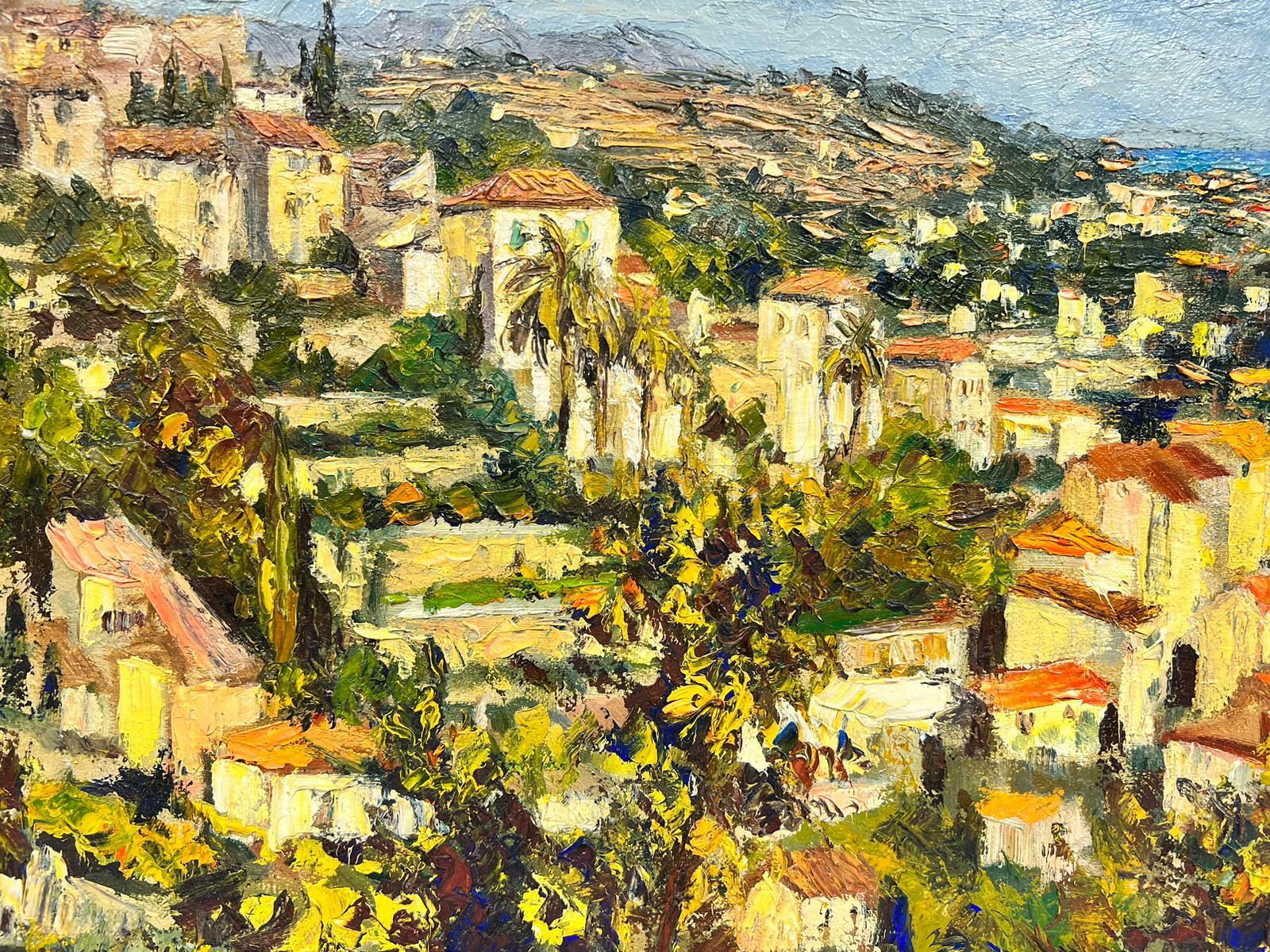 Paysage de Cagnes Sur Mer
par Josine Vignon (française 1922-2022)
signé en dans le coin inférieur
inscrit au verso
peinture à l'huile sur toile, non encadrée

toile : 13 x 16 pouces

Couleurs : Couleurs : vert, bleu, orange, marron et noir

Très bon