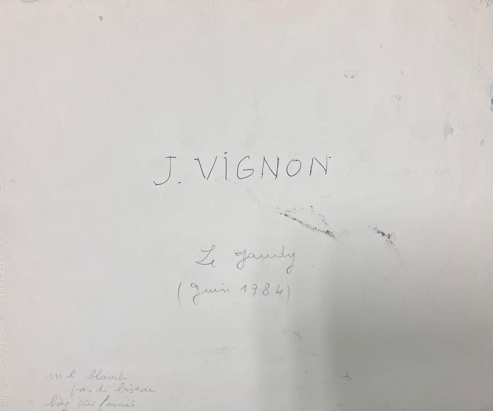 Scena acquerellata costiera 
Josine Vignon (francese 1922-2022)                                                                                                                                                                                          