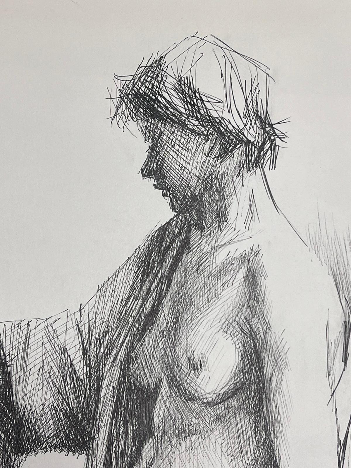 Schizzo di nudo espressivo
Josine Vignon (francese 1922-2022)                                                                                                                                                                                            