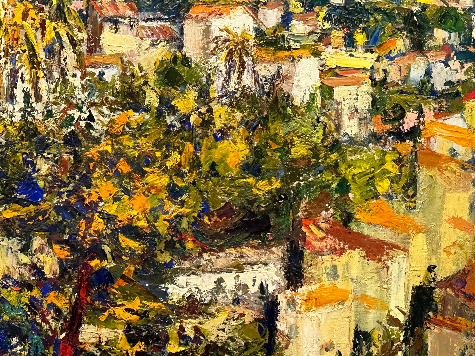 Josine Vignon (1922-2022) was a French artist living on the Rue Beautreillis in the Marais district of Paris. She painted with a beautiful style, largely influenced by the Impressionist and Post Impressionist techniques, but adding her own