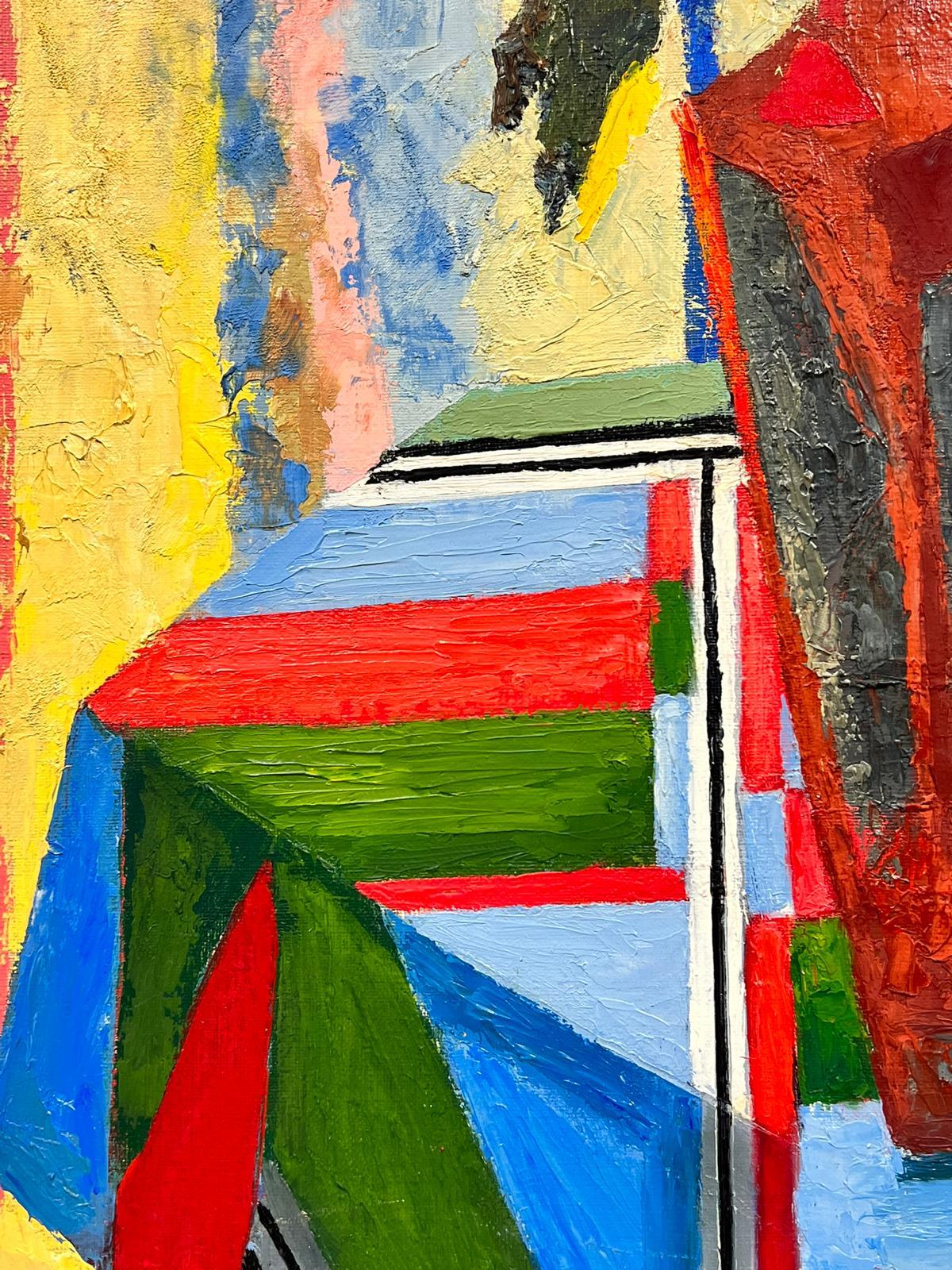 Kubistisches Stillleben mit Blumen
um 1960
von Josine Vignon (Französisch 1922-2022) 
unterzeichnet
Ölgemälde auf Leinwand, ungerahmt
Leinwand: 32 x 21 Zoll
sehr guter Zustand
Herkunft: aus dem Nachlass des Künstlers, Frankreich

Josine Vignon