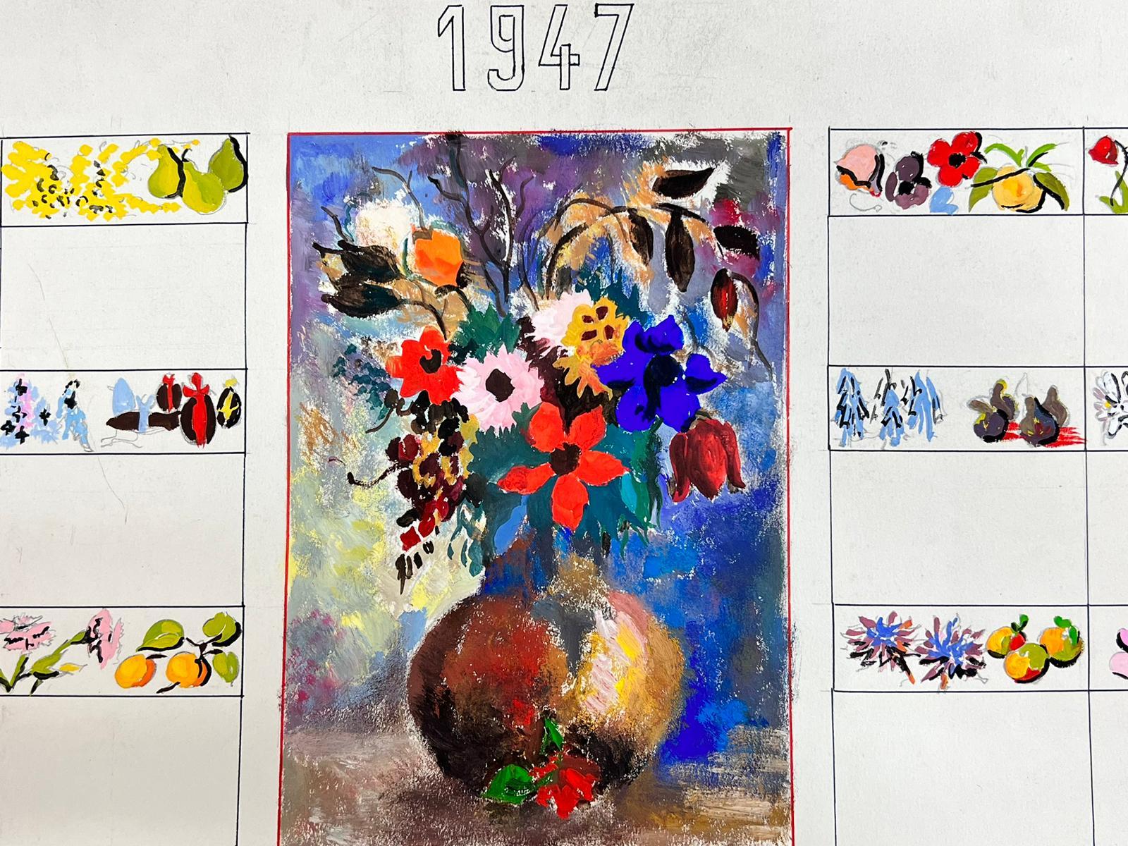 Design/One
par Josine Vignon (française 1922-2022) 
signé
pastel/ aquarelle sur papier, non encadré
peinture : 10 x 16 pouces
bonne condition
provenance : de la succession de l'artiste, France

Josine Vignon (1922-2022) était une artiste française