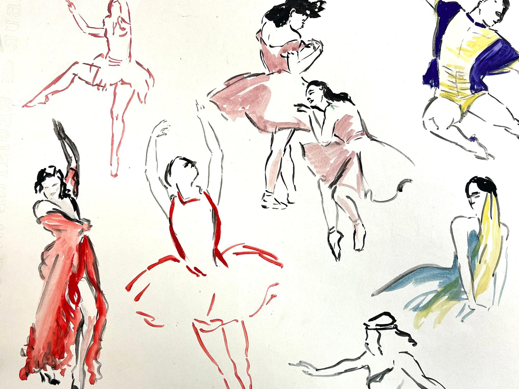 artist dancing figures