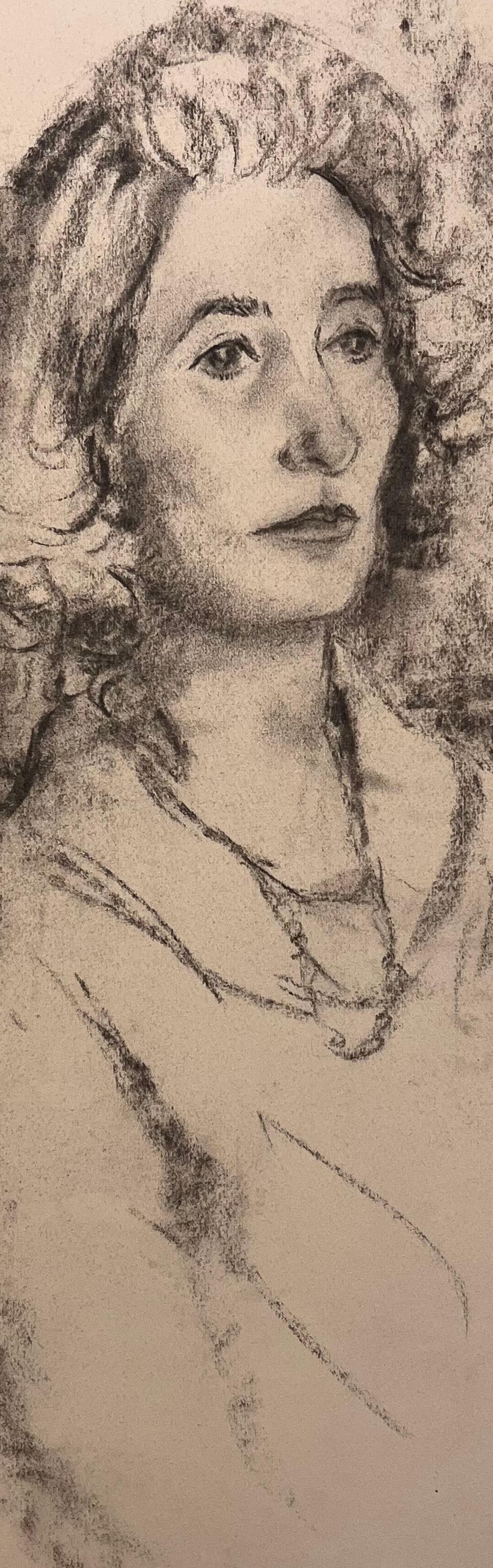 Titre : Portrait original au fusain d'une femme assise, datant du milieu du siècle dernier.

Artistics : Josine Vignon (française 1922-2022)

Moyen d'expression : Fusain sur papier d'artiste

Taille : 24,25 (hauteur) x 19 (largeur)

Estampillé :
