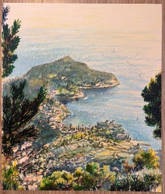 Dessin français du milieu du siècle dernier d'une vue côtière du Cap Ferret