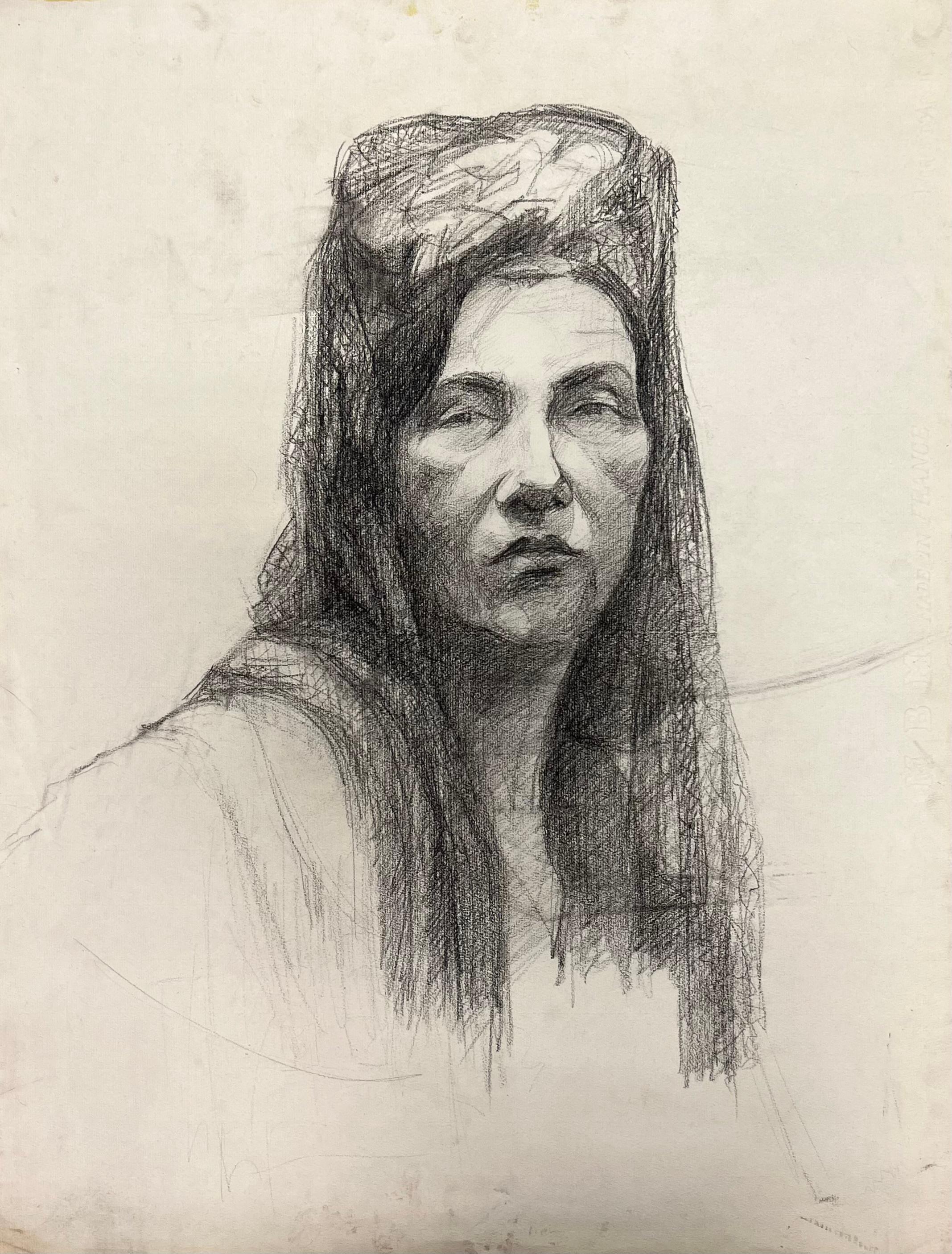 Titolo: Ritratto francese di metà secolo

Artista: Josine Vignon (francese, 1922-2022)

Mezzo: Matita/carboncino su carta d'artista

Dimensioni: 25 (altezza) x 19 (larghezza)

Timbrato: Verso

Condizioni: Buono

Provenienza: Tutti i quadri che