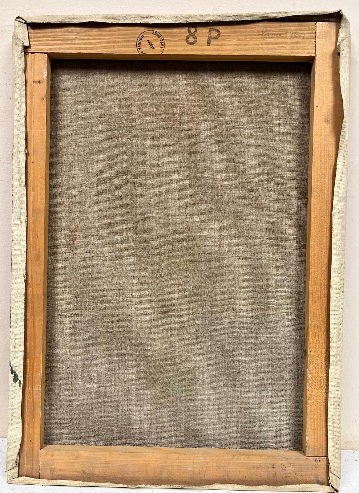 Porträt eines Mannes in grüner Jacke
von Josine Vignon (Französisch 1922-2022) 
verso gestempelt
Ölgemälde auf Leinwand, ungerahmt
Leinwand: 18 x 13 Zoll
sehr guter Zustand 
Herkunft: aus dem Nachlass des Künstlers, Frankreich

Josine Vignon