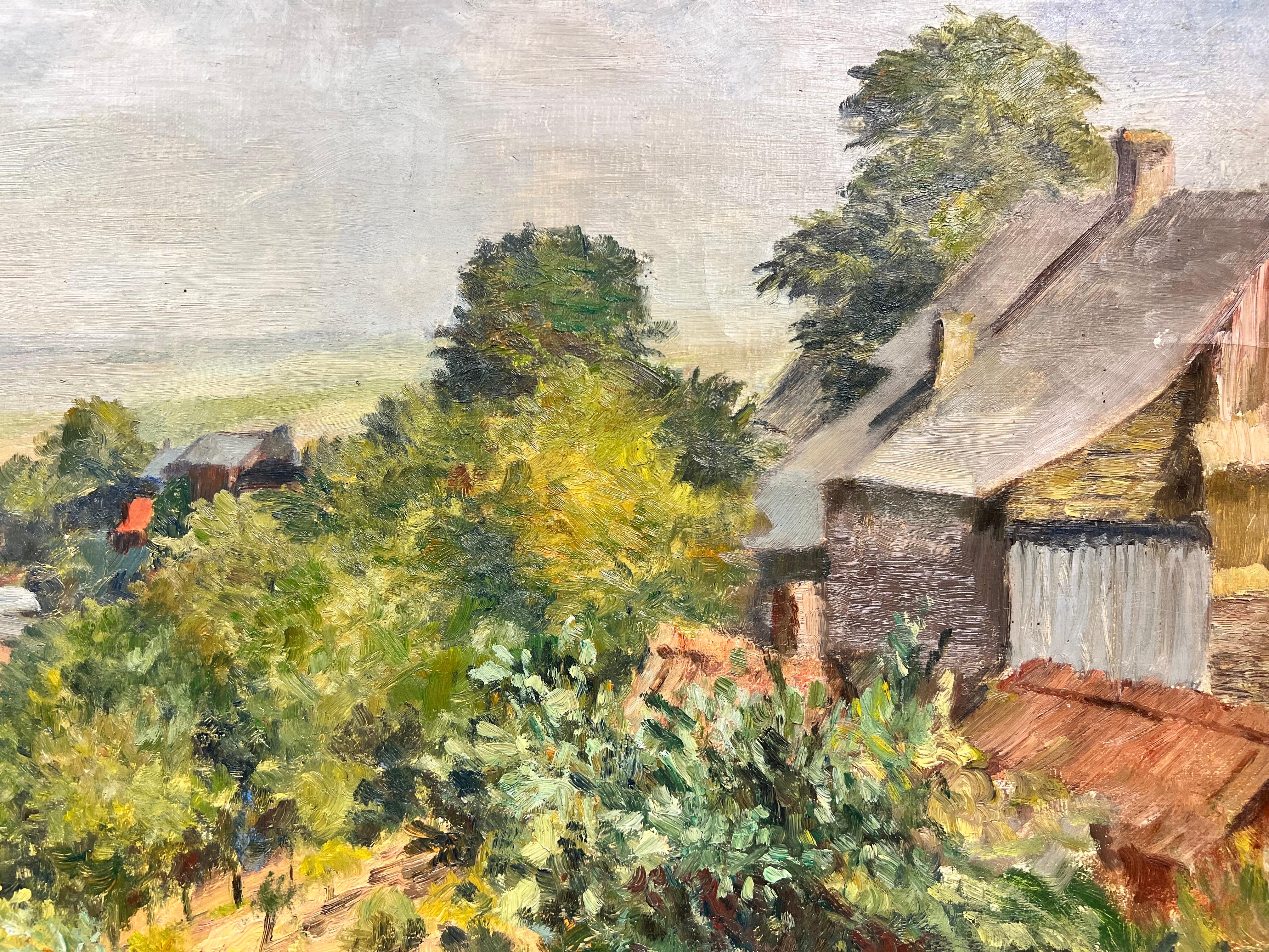 Windy Day in Provence
by Josine Vignon (French 1922-2022)
signed 
oil painting on canvas, unframed
canvas: 23 x 32 inches

Colors: Green colors, beige, blue and grey

Very good condition

Provenance: from the artists estate, France

Josine Vignon
