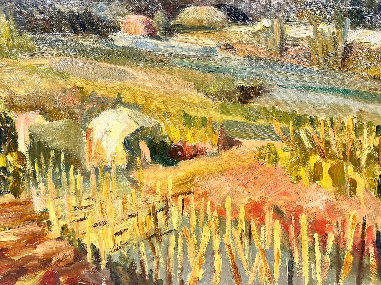 Paesaggio rurale
di Josine Vignon (Francia 1922-2022)
firmato sul fronte e sul retro
dipinto a olio su tela, senza cornice

tela: 18 x 22 pollici

Colori: Colori verde, beige, giallo, marrone, grigio e bianco

Ottime condizioni

Provenienza: dalla