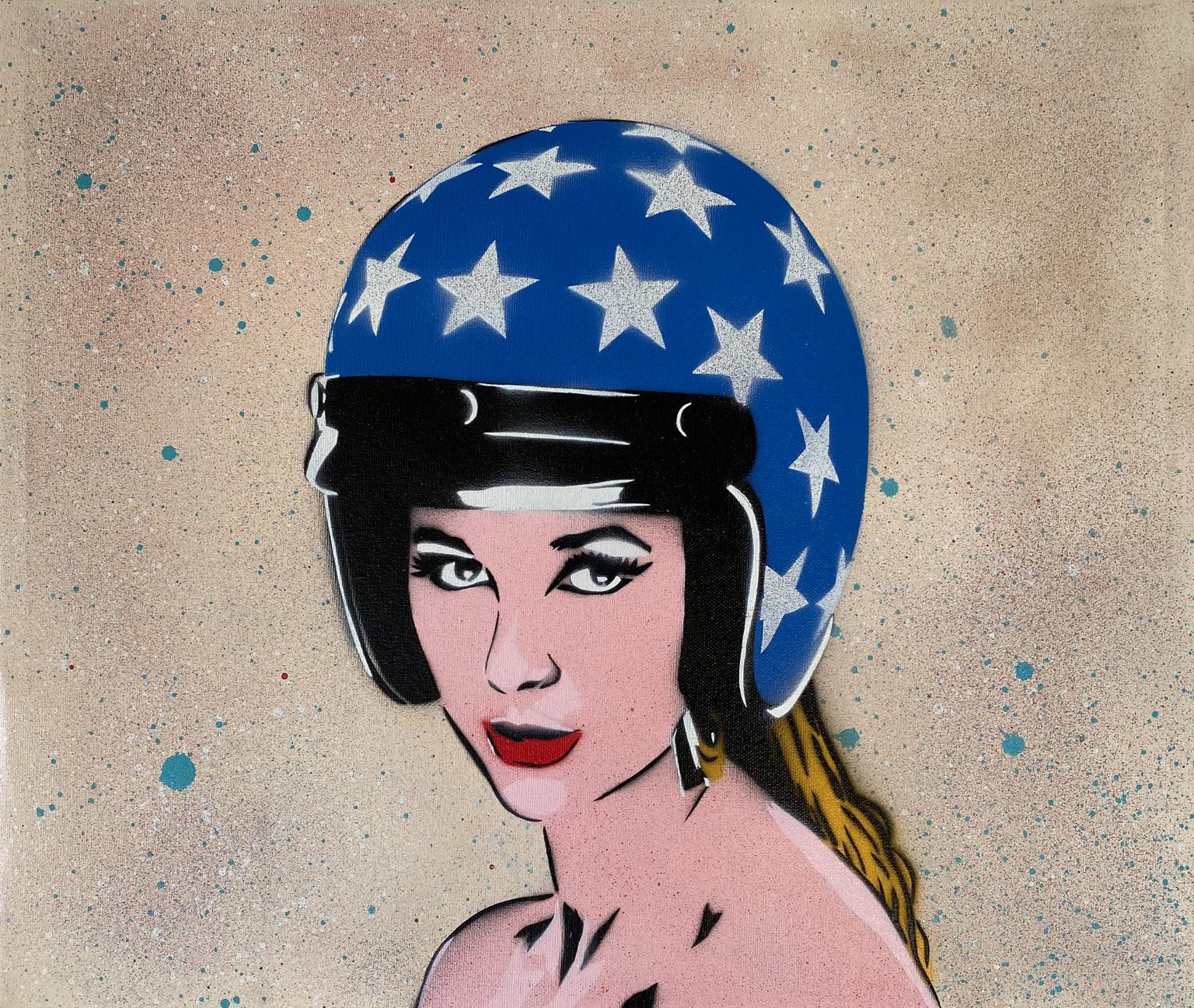 Joss Parker Abstract Painting – Bobber Girl