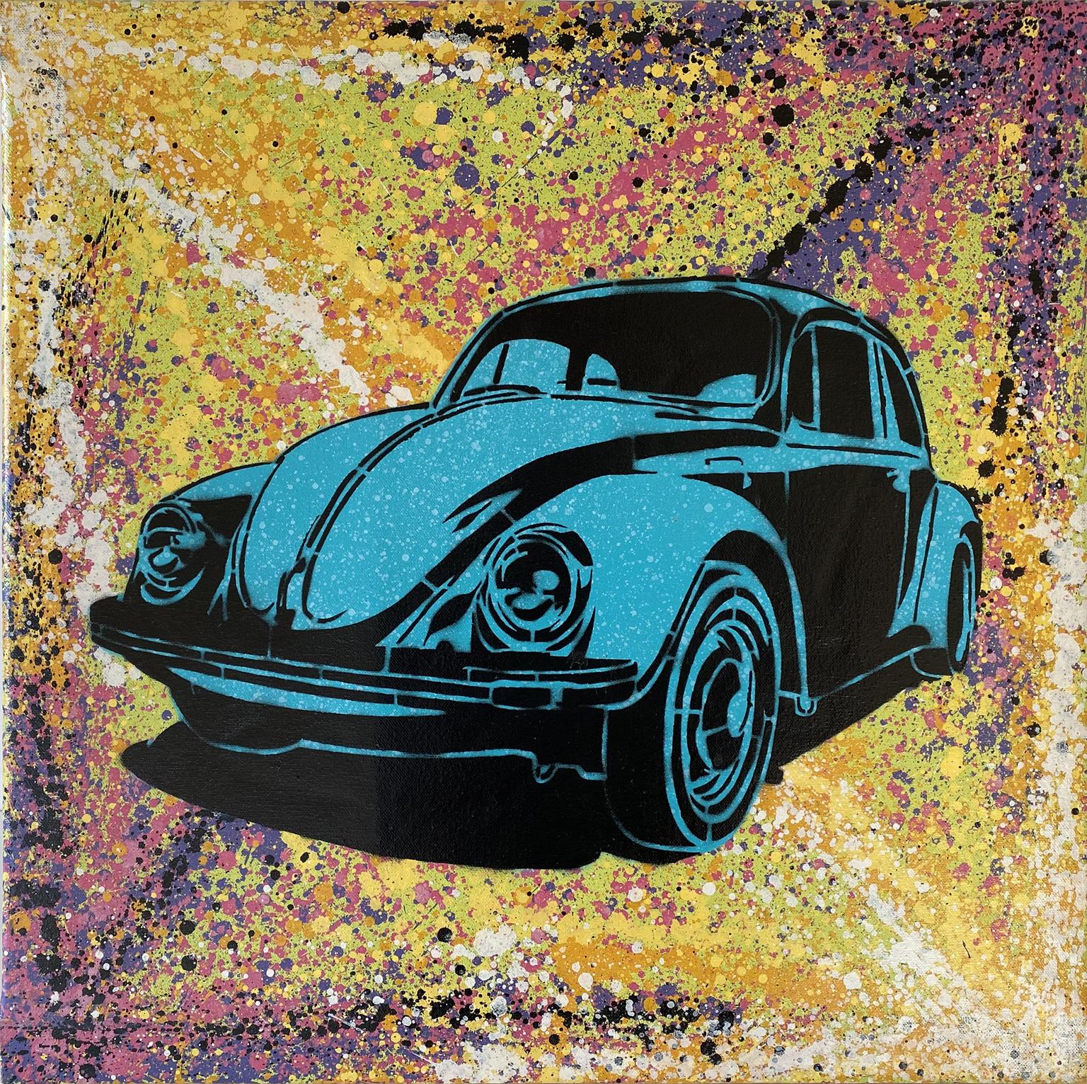 Joss Parker Abstract Painting - Slug Bug