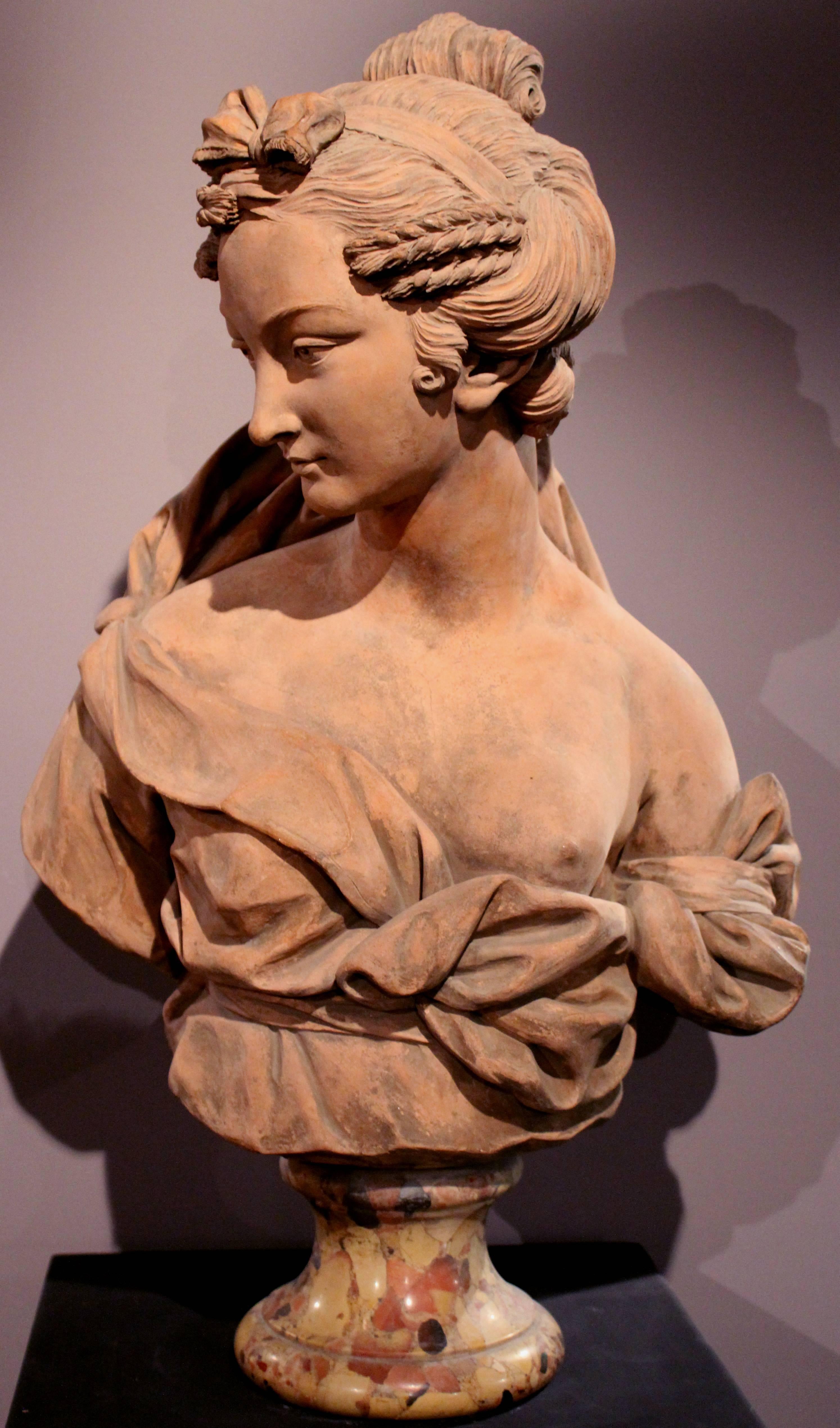 Bust of Ceres or Demeter - Sculpture by Josse François Joseph le Riche