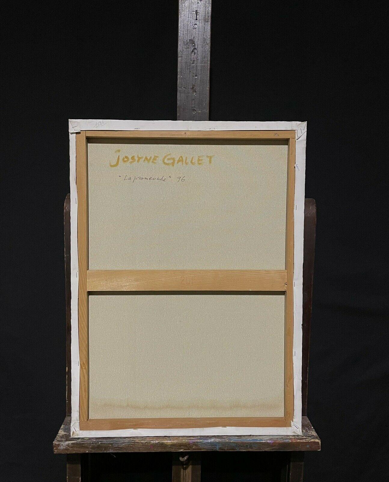 Artista/ Escuela: Jostne Gallet

Título: ' La Promenade

Técnica: óleo sobre lienzo firmado, sin enmarcar y con inscripción en el reverso.

lona:  28,75 x 21,25 pulgadas

Procedencia: colección privada, Francia

Estado de conservación: El cuadro se