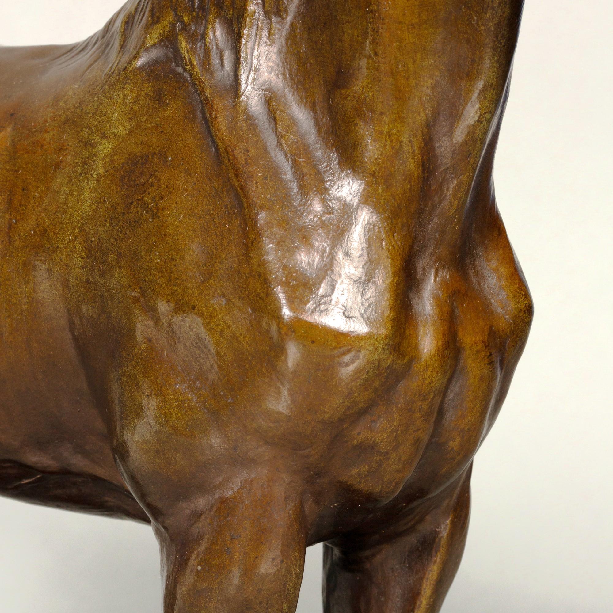 Jument - cheval de chasse par Josuë Dupon 1864-1935 en vente 2