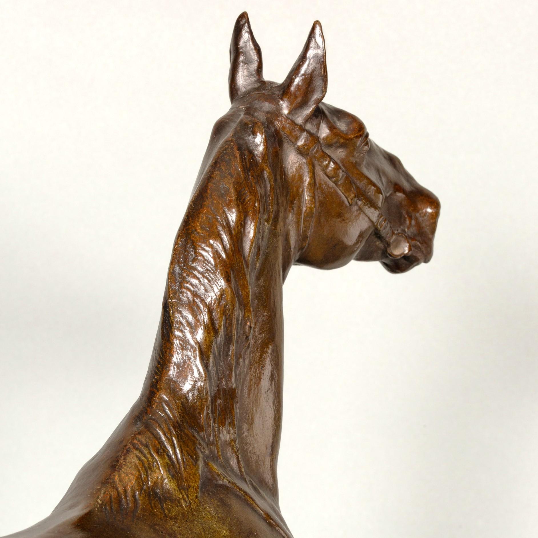 Mare - hunting horse by Josuë Dupon 1864-1935 For Sale 4