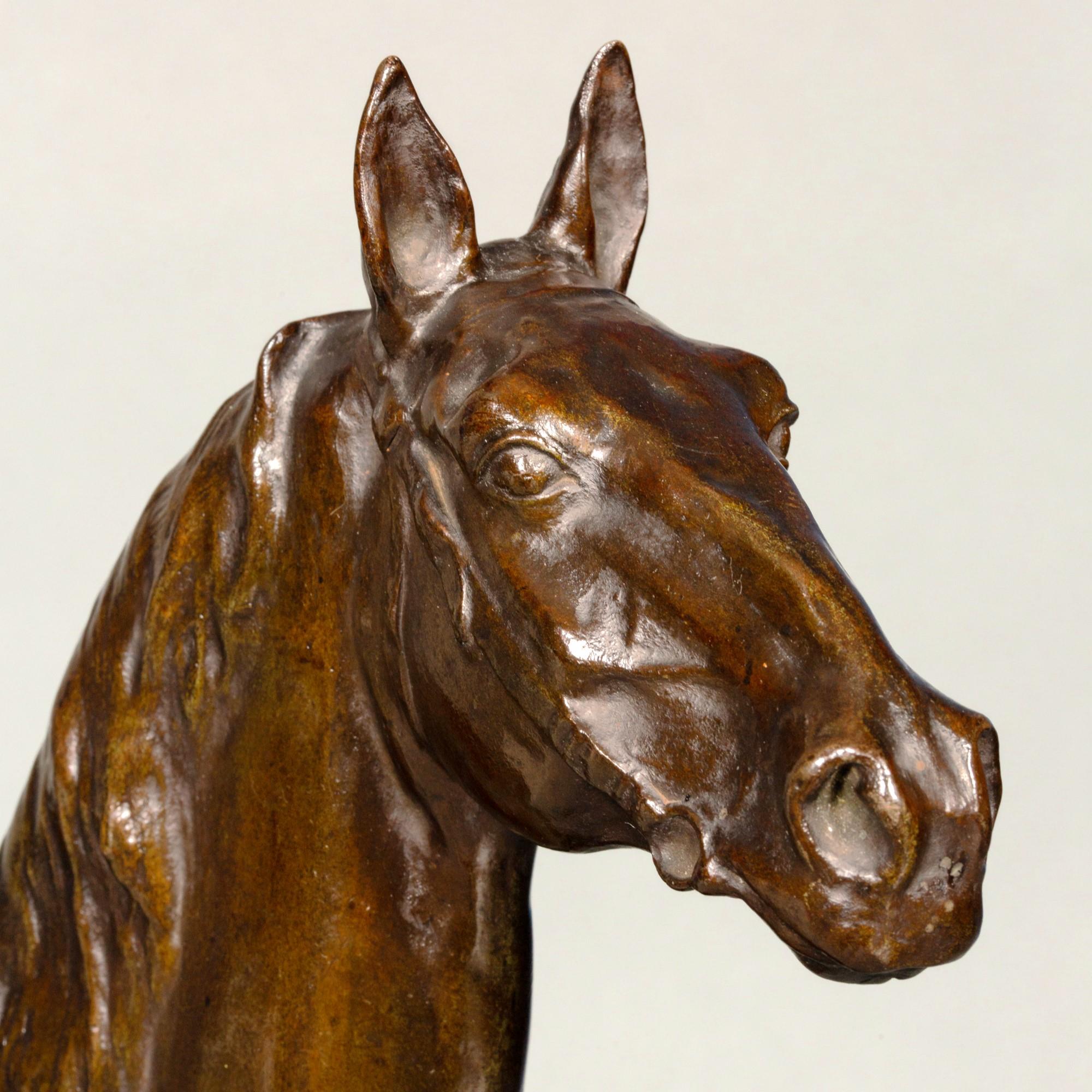 Mare - hunting horse by Josuë Dupon 1864-1935 For Sale 6