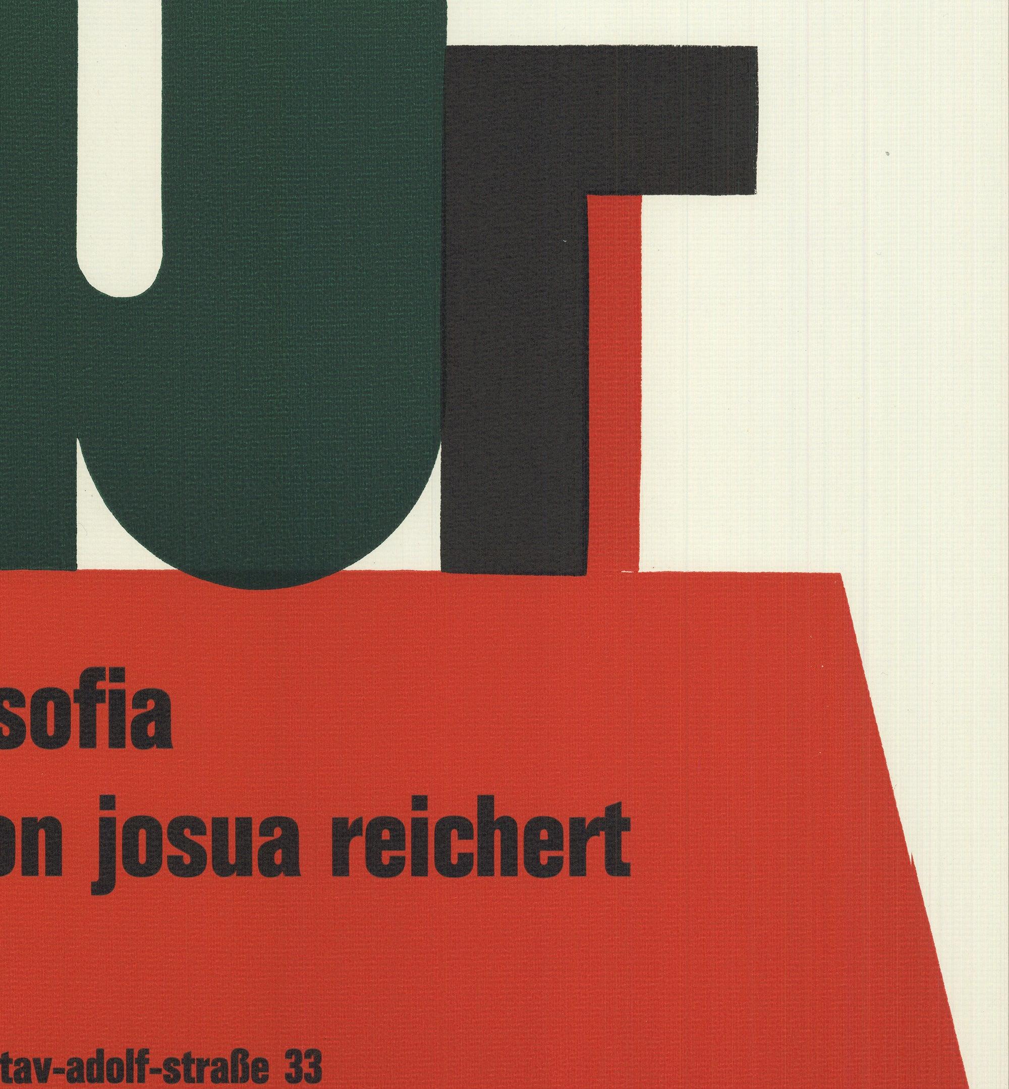 Josua Reichert „Writing Festival in Sofia“ 1969- Linolschnitt im Angebot 1