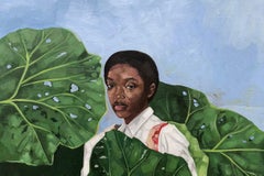 Angelico -21° secolo, Contemporaneo, Ritratto figurativo, Donna, Nature, Africa