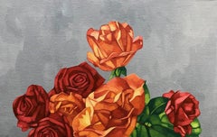 Zwiebelvase - 21. Jahrhundert, Zeitgenössisch, Stillleben, Abstrakt, Pflanzen, Blume