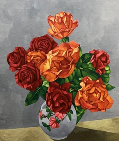 Bulb Vase - 21st Century, Contemporary, Still Life, Abstract, Plants, Flower