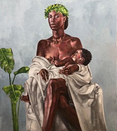 Joyline 2 - Siglo XXI, Contemporáneo, Figurativo, Mujer amamantando a su hijo