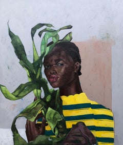 Amor Suave 2 - Siglo XXI, Contemporáneo, Retrato Figurativo, Mujer, Naturaleza