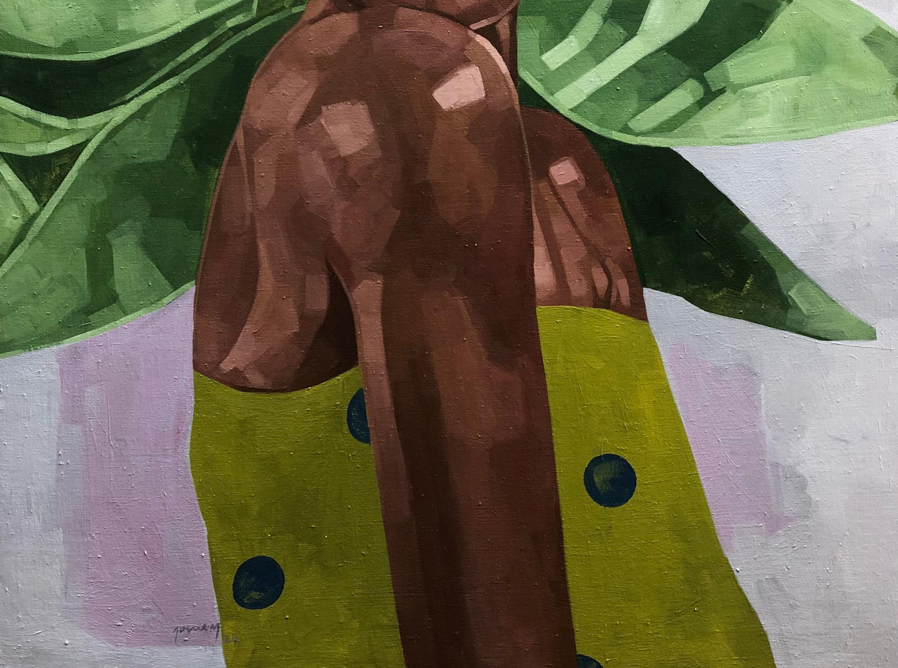 Still Want You - 21° secolo, Contemporaneo, Ritratto figurativo, Donne, Nature - Painting Espressionista di Josue M Pierre