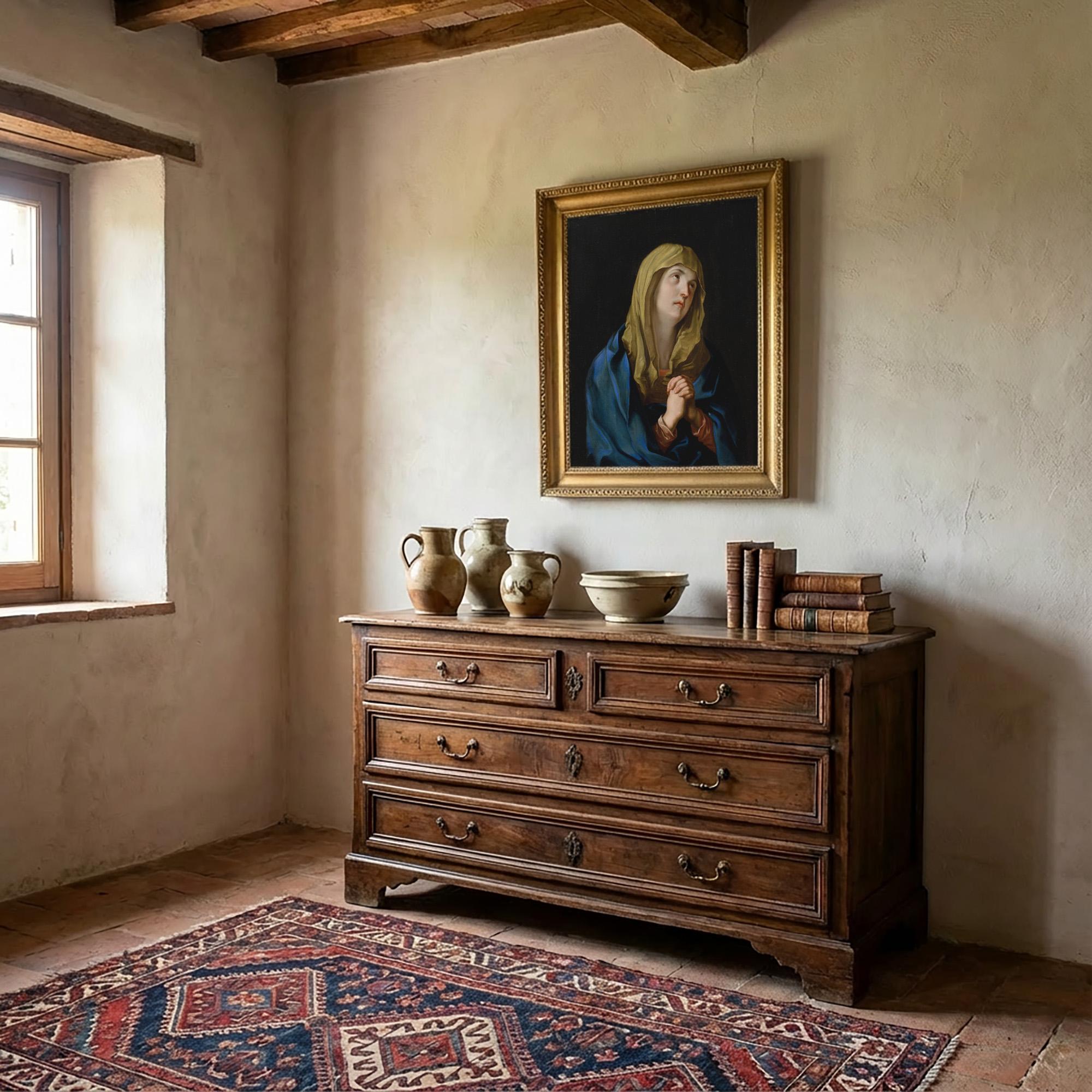 Joszef Schmidt, (After Guido Reni Mater Dolorosa, peinture à l'huile ancienne) en vente 1