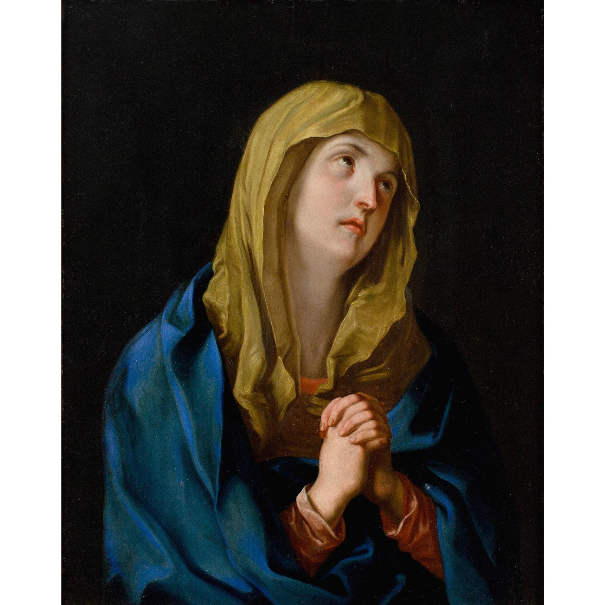 Joszef Schmidt, After Guido Reni Mater Dolorosa, Antique Oil Painting For Sale 1