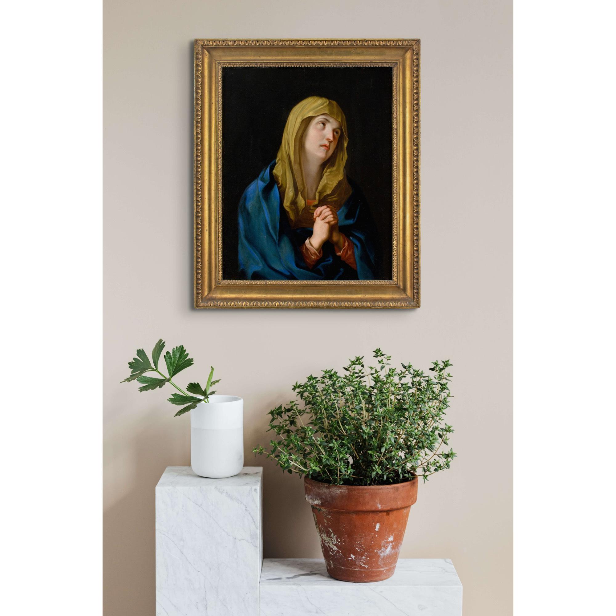 Joszef Schmidt, After Guido Reni Mater Dolorosa, Antique Oil Painting For Sale 2