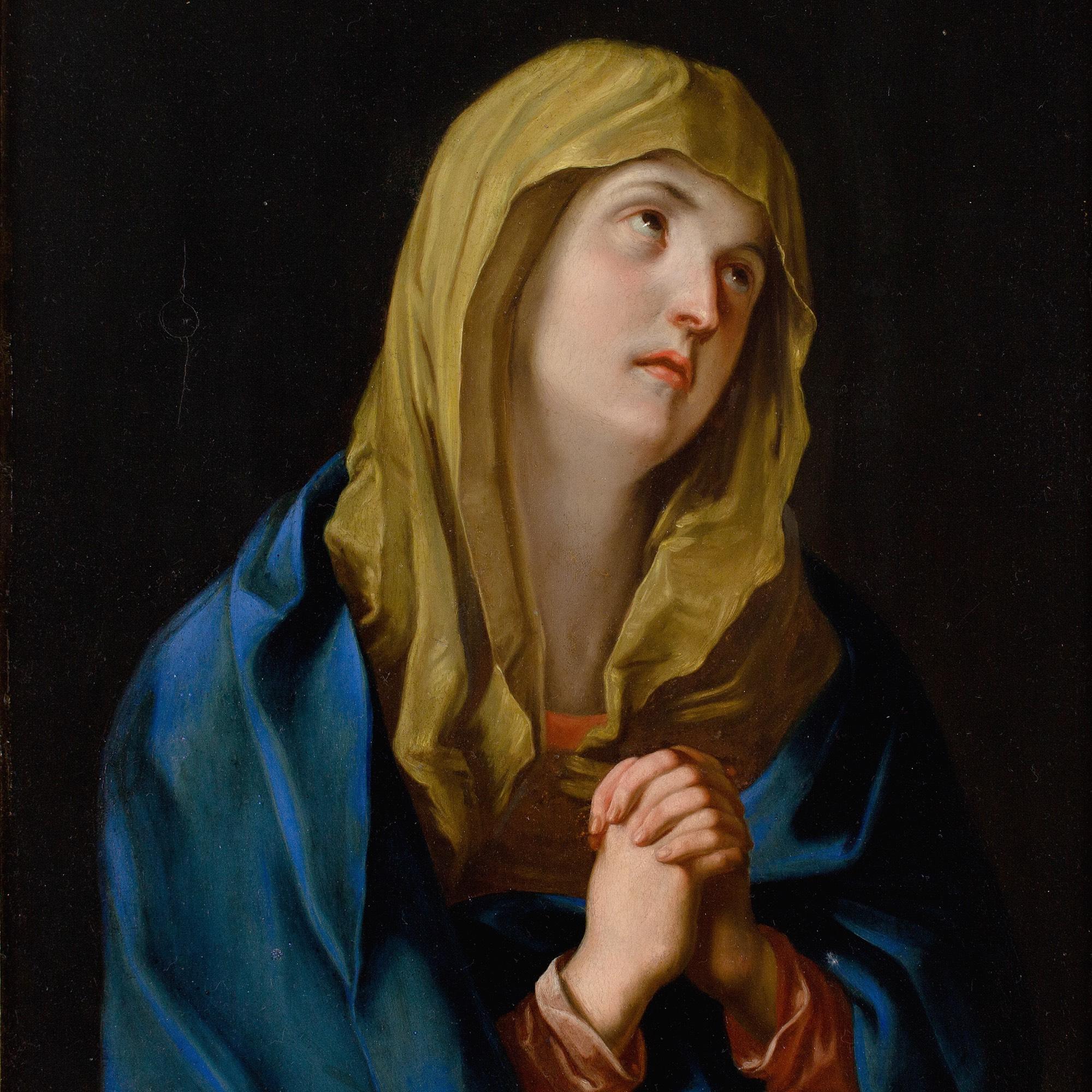 Joszef Schmidt, After Guido Reni Mater Dolorosa, Antique Oil Painting For Sale 6
