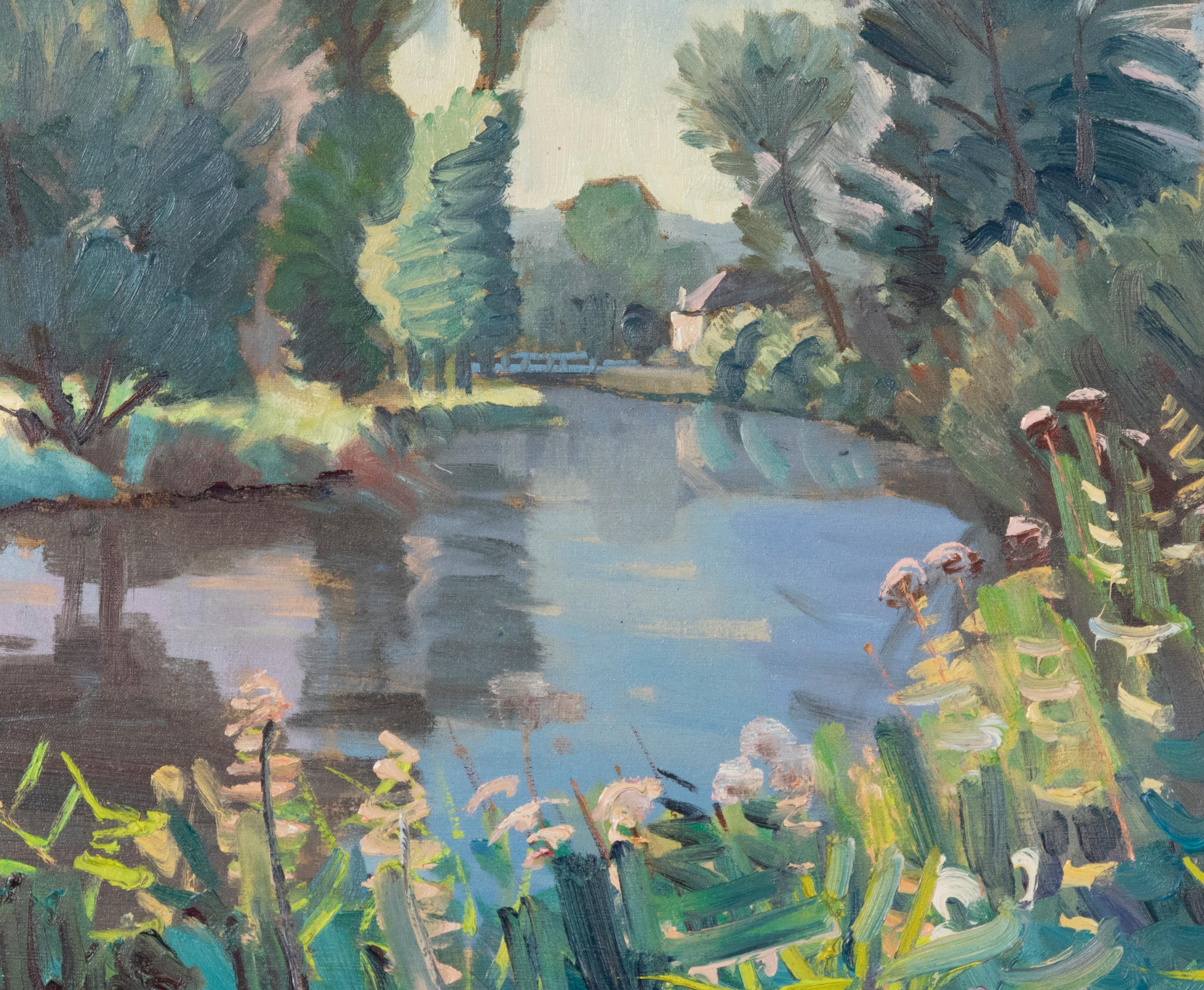 Jouault André-gustave Oil Painting Landscape  For Sale 3