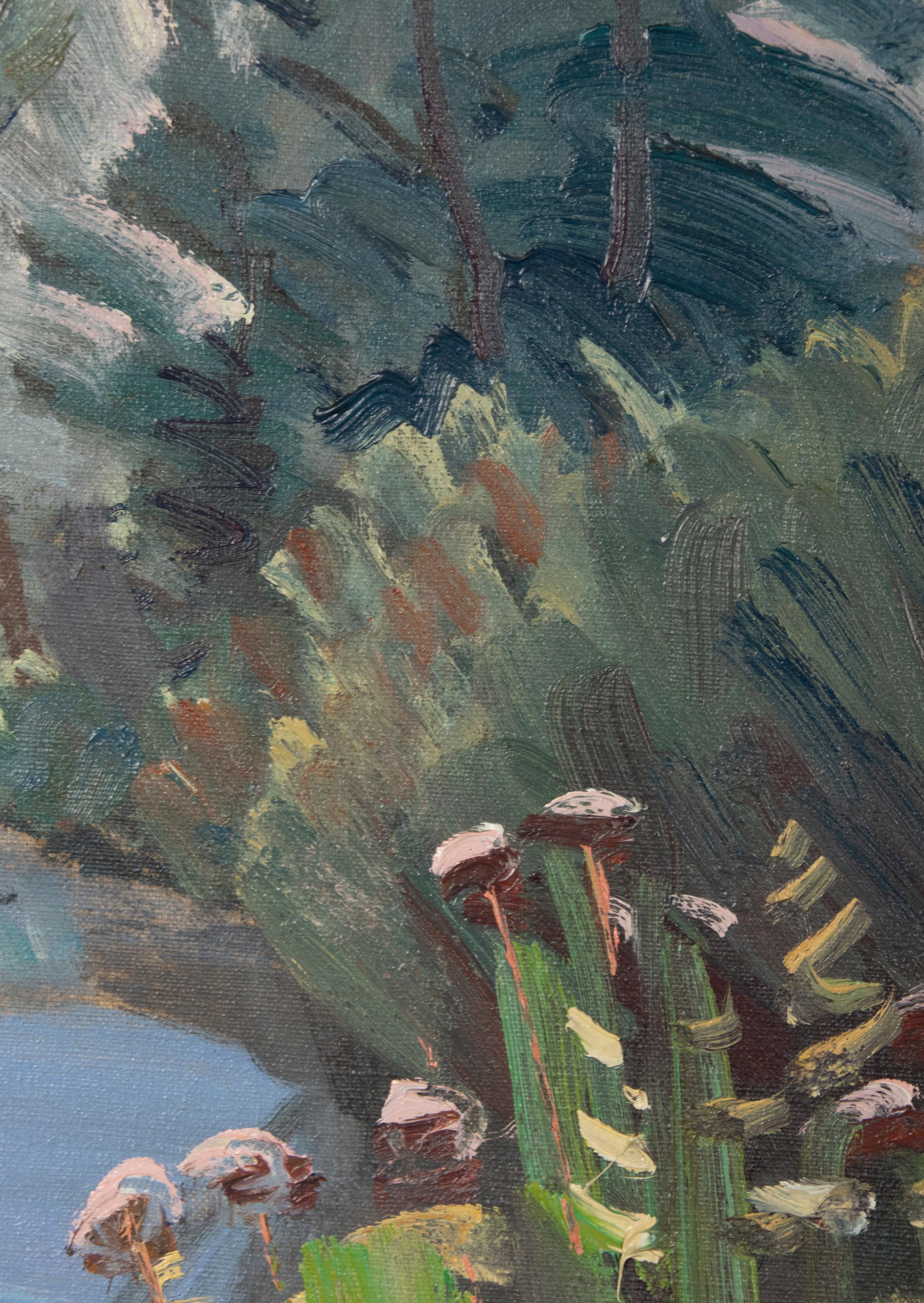 Jouault André-gustave Oil Painting Landscape  For Sale 1