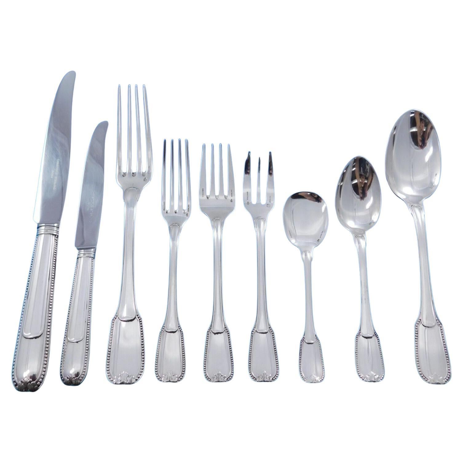 Joubert by Christofle France Sterling Silver Flatware Service Set 59 pieces