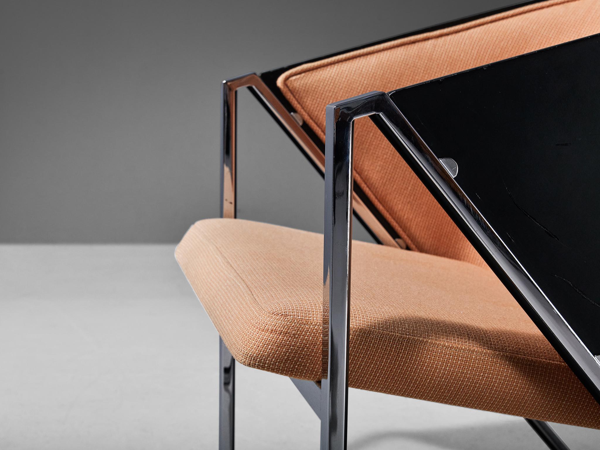 Metal Jouko Järvisalo for Inno 'Mondi Soft' Armchairs in Beige Upholstery