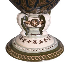 JOUNEAU Prosper – Large Hispano-Moorish Pierced Vase, Parthenay, 1889