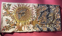 wandteppich "Jour et nuit":: signiert M. Ray:: um 1955