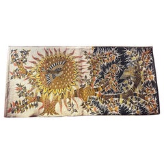"Jour et nuit" Tapestry, Signed M.Ray, circa 1955